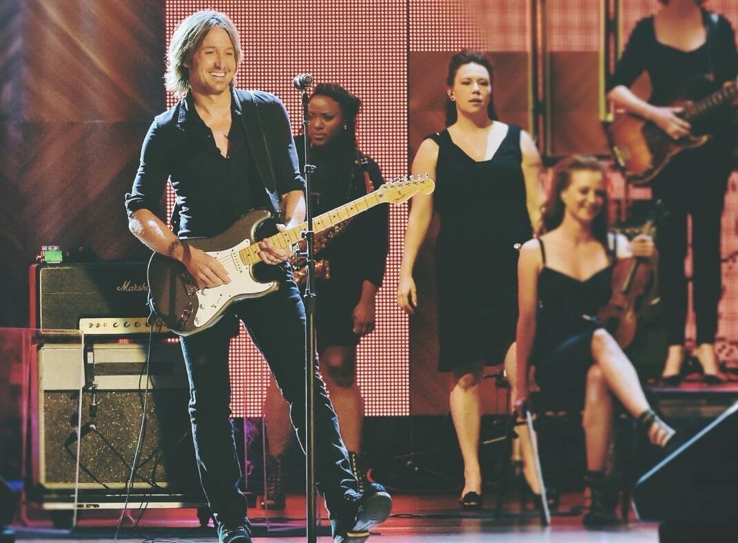 Playing for Keith Urban